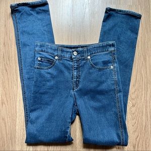 Armani Collezioni Dark Wash Skinny Straight Jeans